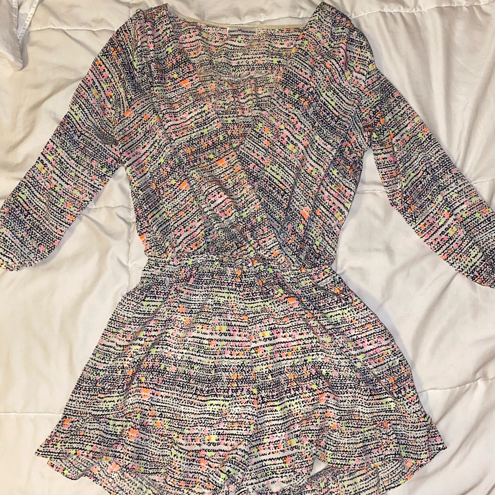 Colorful frilly romper!